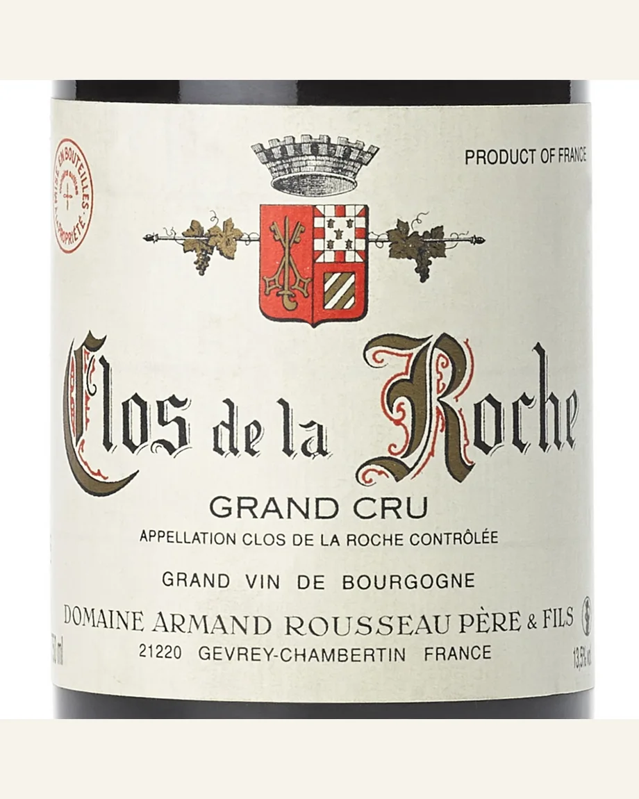 Armand Rousseau Clos De La Roche / 岩石一级田酒标与酒瓶图片