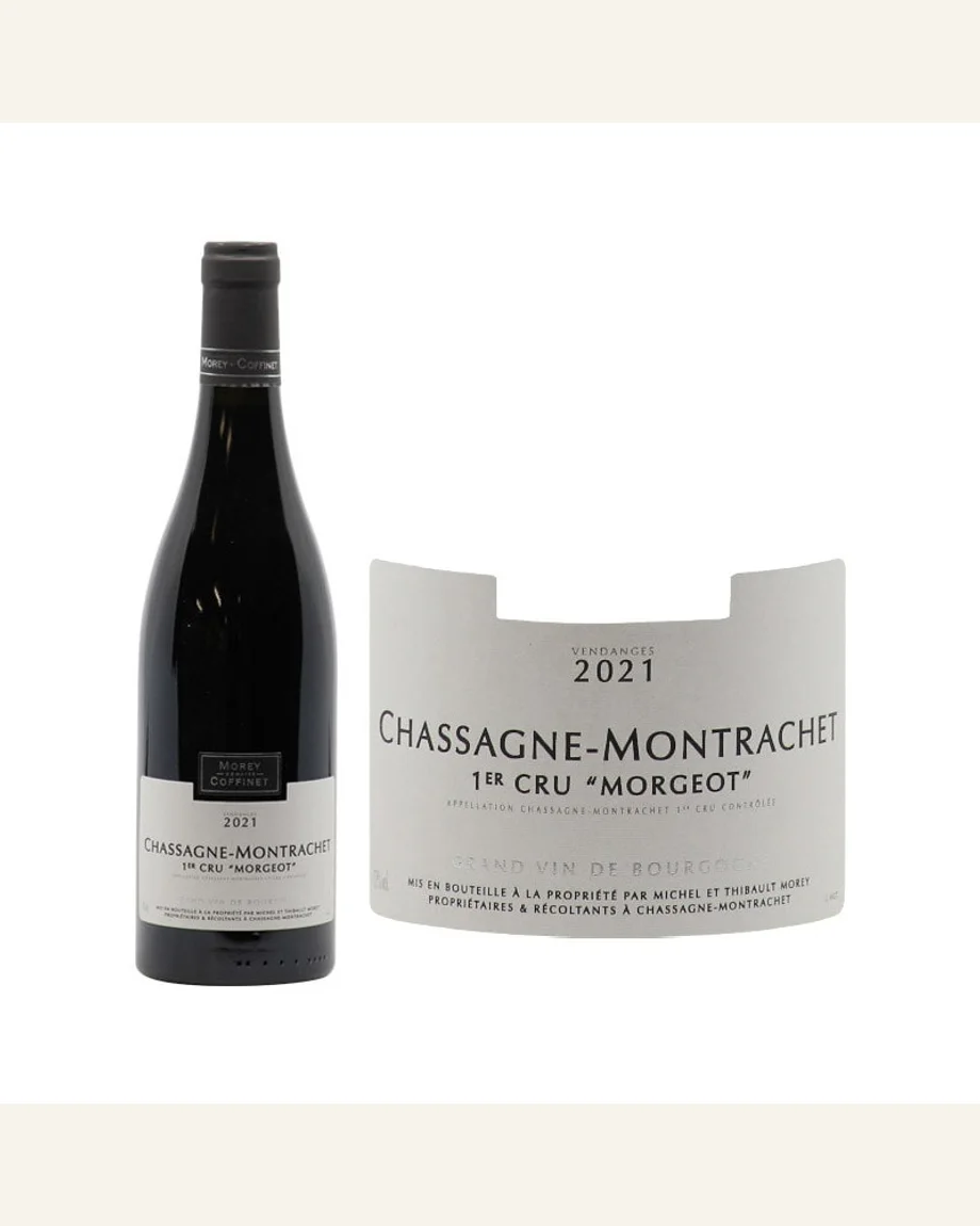 Chassagne Montrachet 1er Morgeot夏山梦哈谢一级摩玖村干红酒标与酒瓶图片