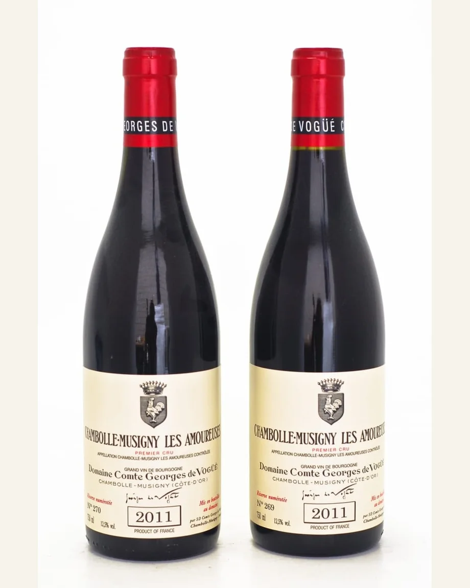Comte Georges De Vogue Chambolle Musigny Les Amoureuses香波慕西尼爱侣一级园酒标与酒瓶图片