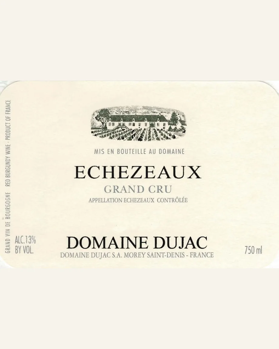 Dujac Echezeaux酒标与酒瓶图片