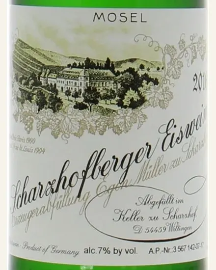 Egon Muller Scharzhofberger Riesling Eiswein伊贡米勒·沙兹堡雷司令冰酒，德国**摩泽尔-萨尔（Saar）**VDP特级园，极致稀缺的顶级冰酒酒款图片