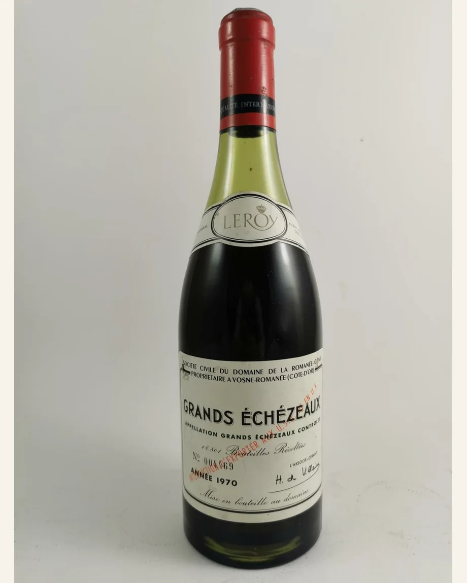 大衣瑟索Grands Echezeaux酒标与酒瓶图片