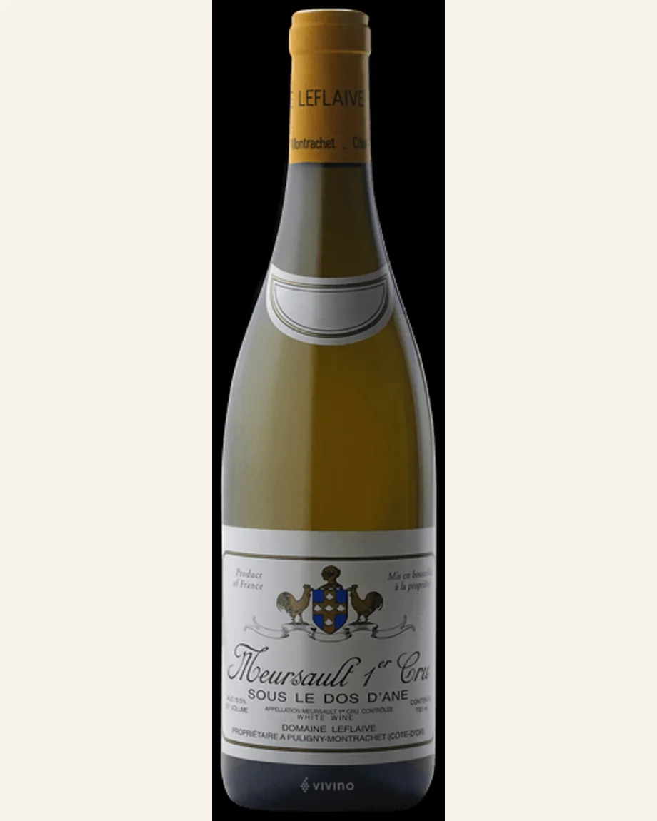 Leflaive Meursault Sous Le Dos D'ane 1er Cru默尔索驴背一级田酒标与酒瓶图片
