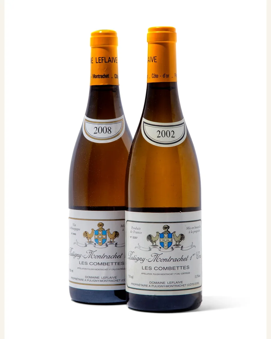 Leflaive Puligny Montrachet Les Combettes普里尼蒙哈谢孔贝一级田酒标与酒瓶图片