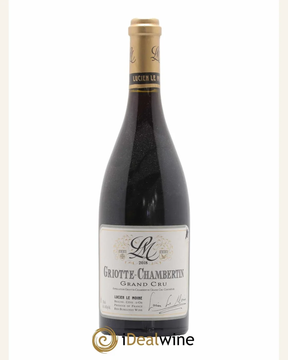 Lucien Le Moine Griotte Chambertin格里奥香贝丹特特级园酒标与酒瓶图片