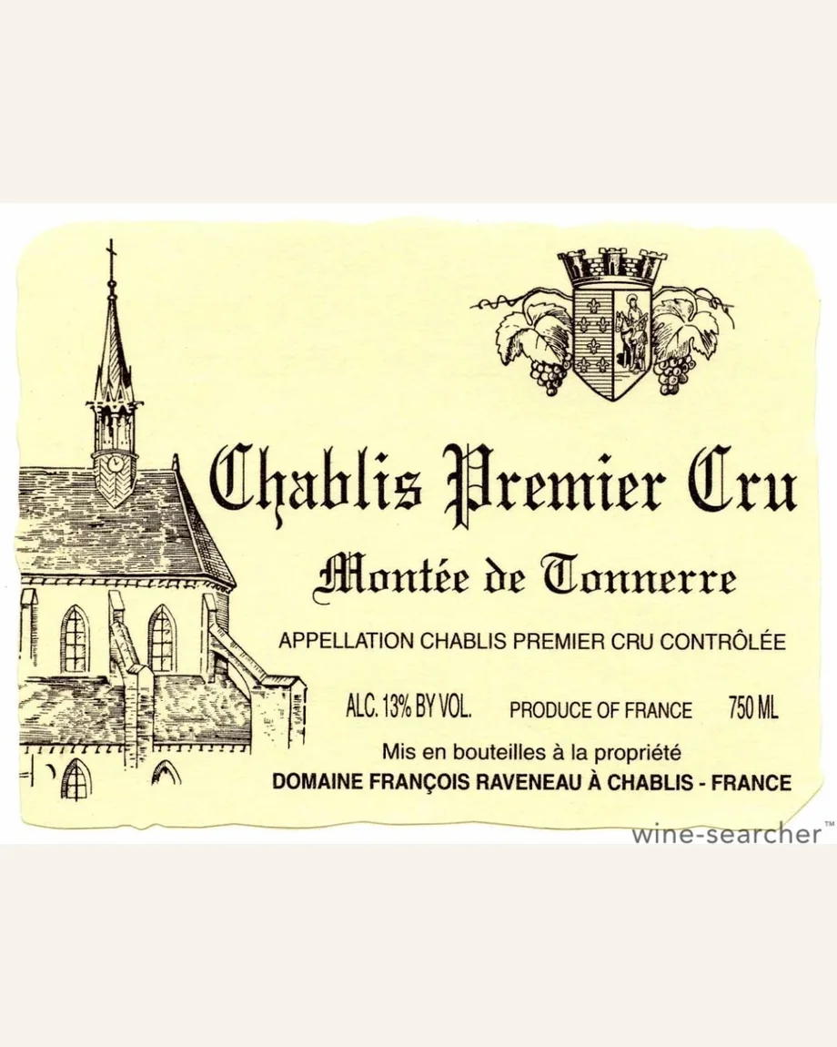 Raveneau Chablis Montee de Tonnerre酒标与酒瓶图片