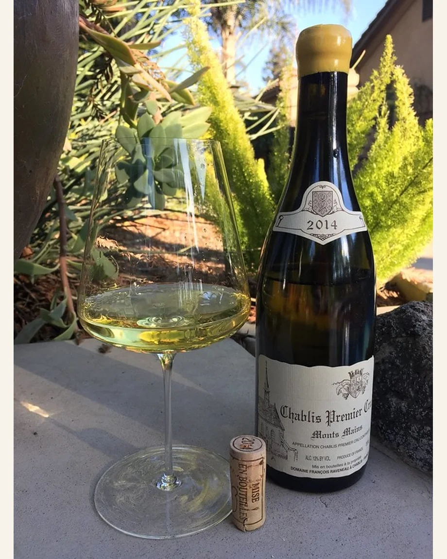 Raveneau Chablis Montmains蒙曼一级园酒标与酒瓶图片