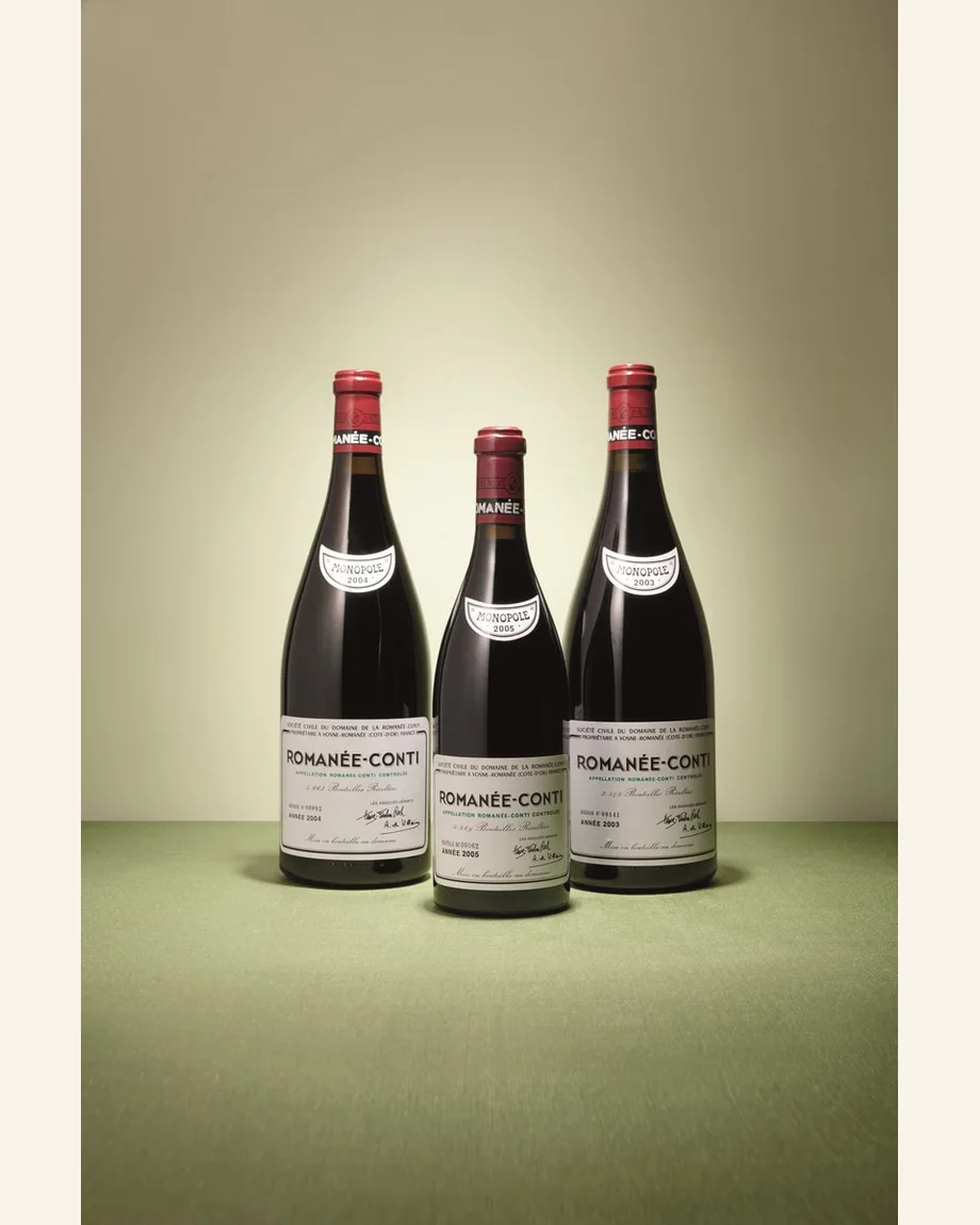 康帝Romanée‑Conti酒标与酒瓶图片