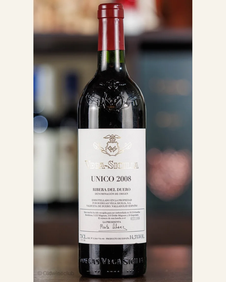 Vega Sicilia, Unico酒标与酒瓶图片